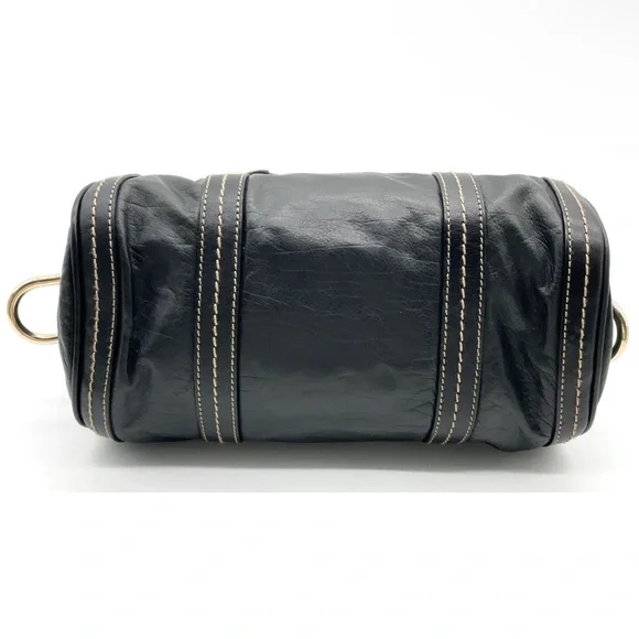 Gucci vintage Duchessa Black Leather mini Boston bag - Picture 15 of 16